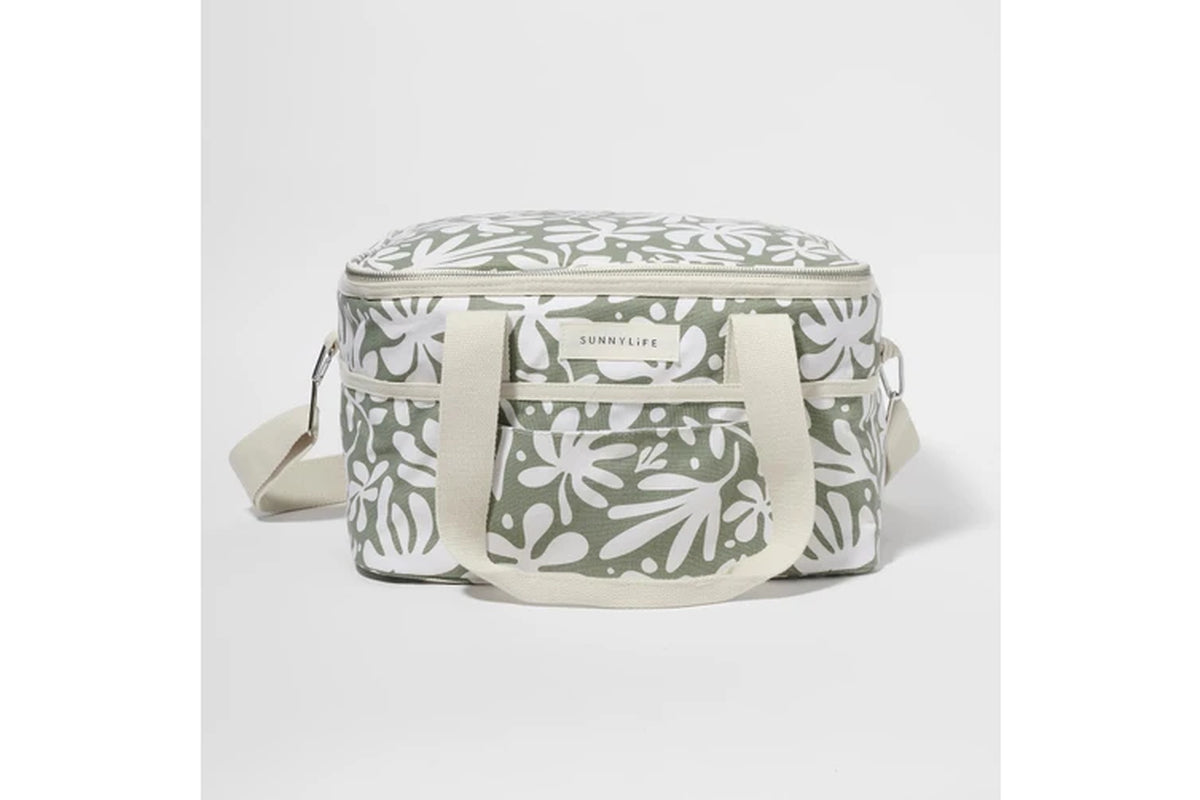 : Canvas Cooler Bag - the Vacay Olive