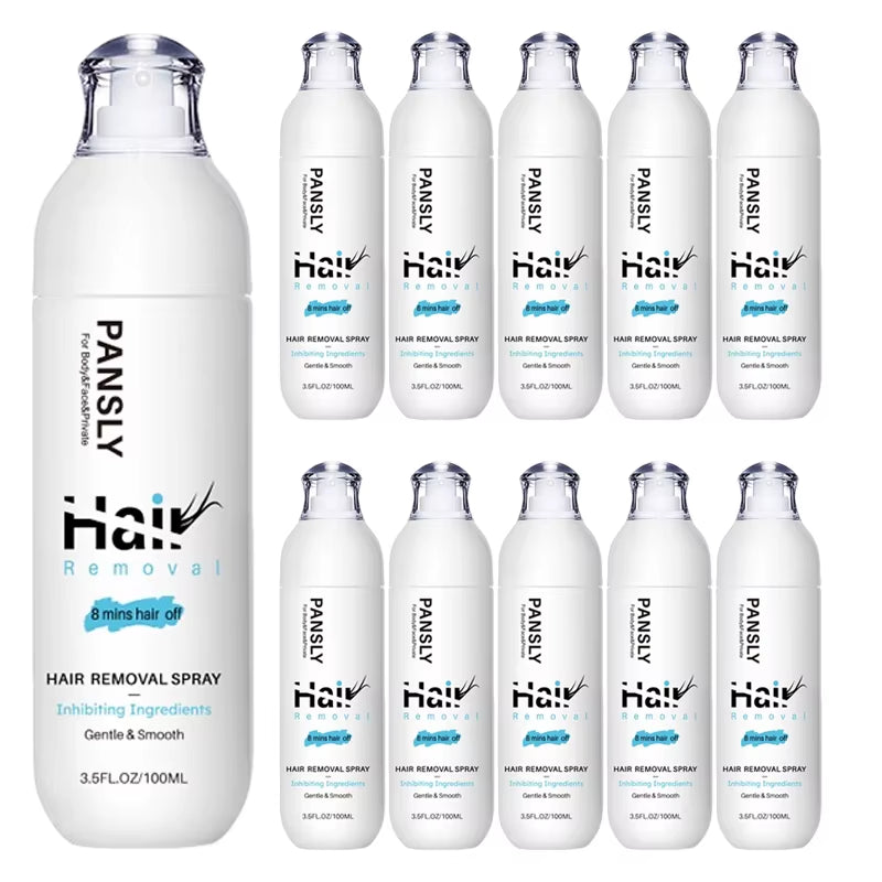 100ML Hair Removal Spray Hair Growth Inhibitor Spray Painless Hair Reduction Permanently Inhibits Hair Growth Skin Silky Smooth