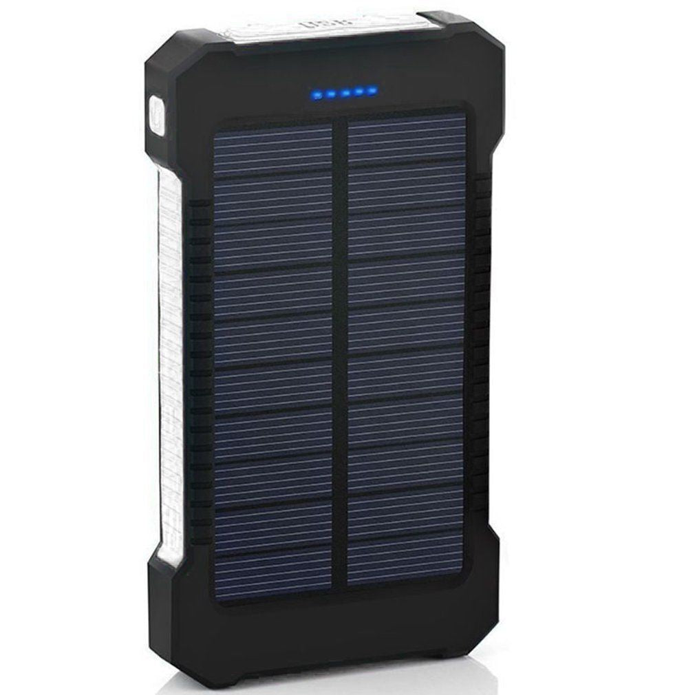 50000Mah Solar Power Bank Portable External Battery Dual USB Phone Charger