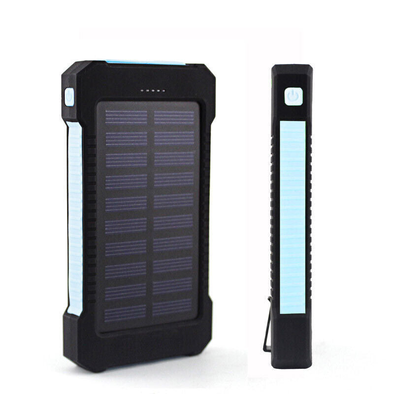 50000Mah Solar Power Bank Portable External Battery Dual USB Phone Charger