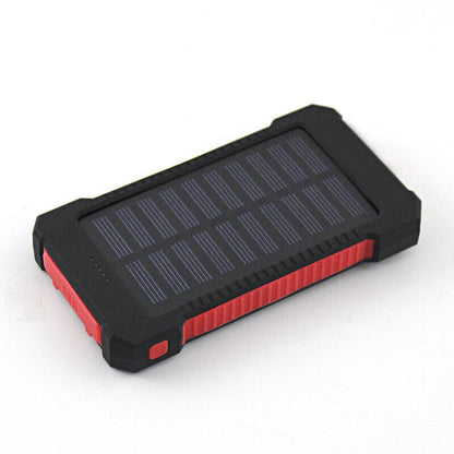 50000Mah Solar Power Bank Portable External Battery Dual USB Phone Charger