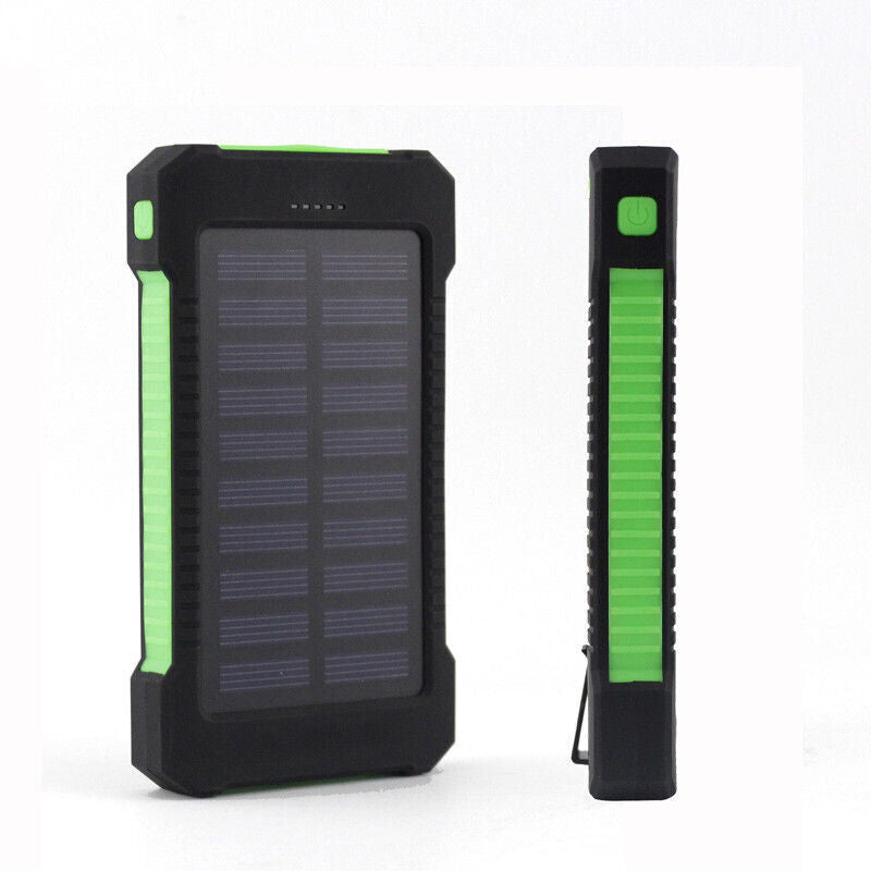 50000Mah Solar Power Bank Portable External Battery Dual USB Phone Charger