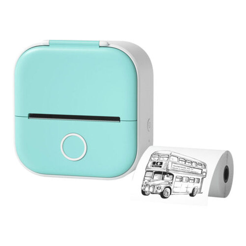 Mini Pocket Thermal Printer Bluetooth Wireless Photo Notes Inkless Sticker Paper