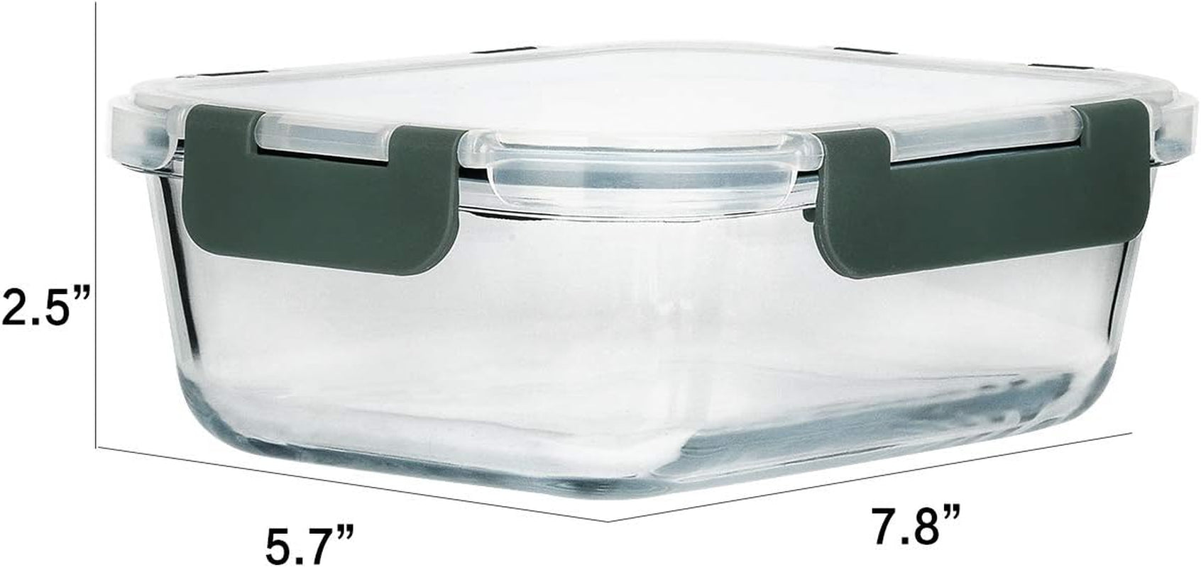 MCIRCO Glass Meal Prep Containers, 8 Packs of 30 Oz Airtight Glass Lunch Containers with Lids - Bpa-Free, Microwave, Oven, Freezer & Dishwasher Safe