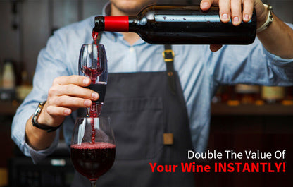 New Magic Decanter Essential Red Wine Aerator Sediment Filter Pouch
