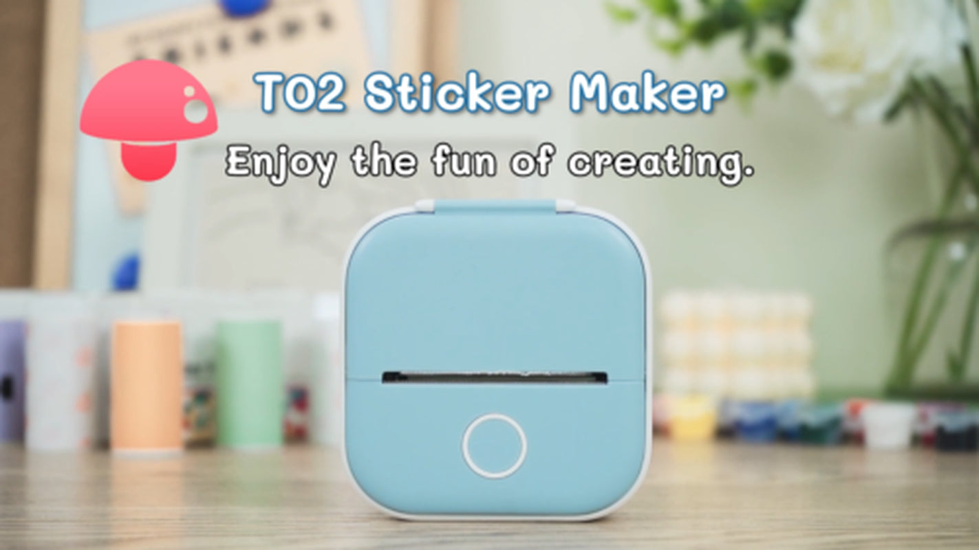 Mini Pocket Thermal Printer Bluetooth Wireless Photo Notes Inkless Sticker Paper