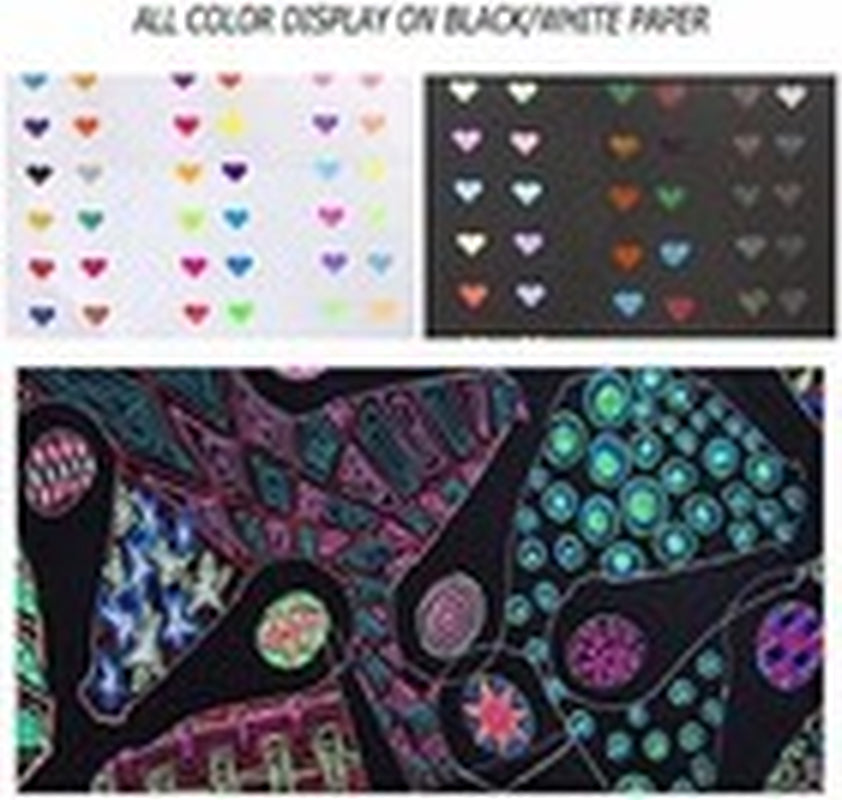 SAYEEC 48 Packs Colour Gel Ink Pens Set Glitter Metallic Gel Pens Art Markers Fo