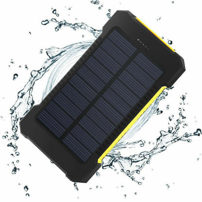 50000Mah Solar Power Bank Portable External Battery Dual USB Phone Charger