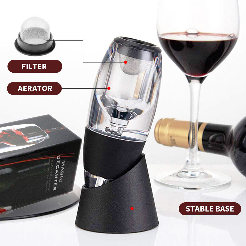 New Magic Decanter Essential Red Wine Aerator Sediment Filter Pouch