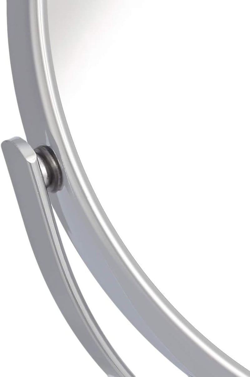 Vanity Mirror with Heavy Base - 1X/5X Magnification, Chrome