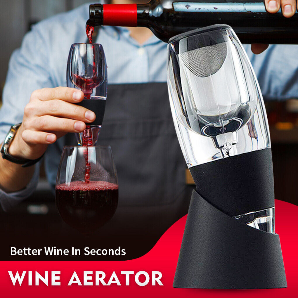 New Magic Decanter Essential Red Wine Aerator Sediment Filter Pouch
