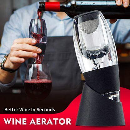 New Magic Decanter Essential Red Wine Aerator Sediment Filter Pouch