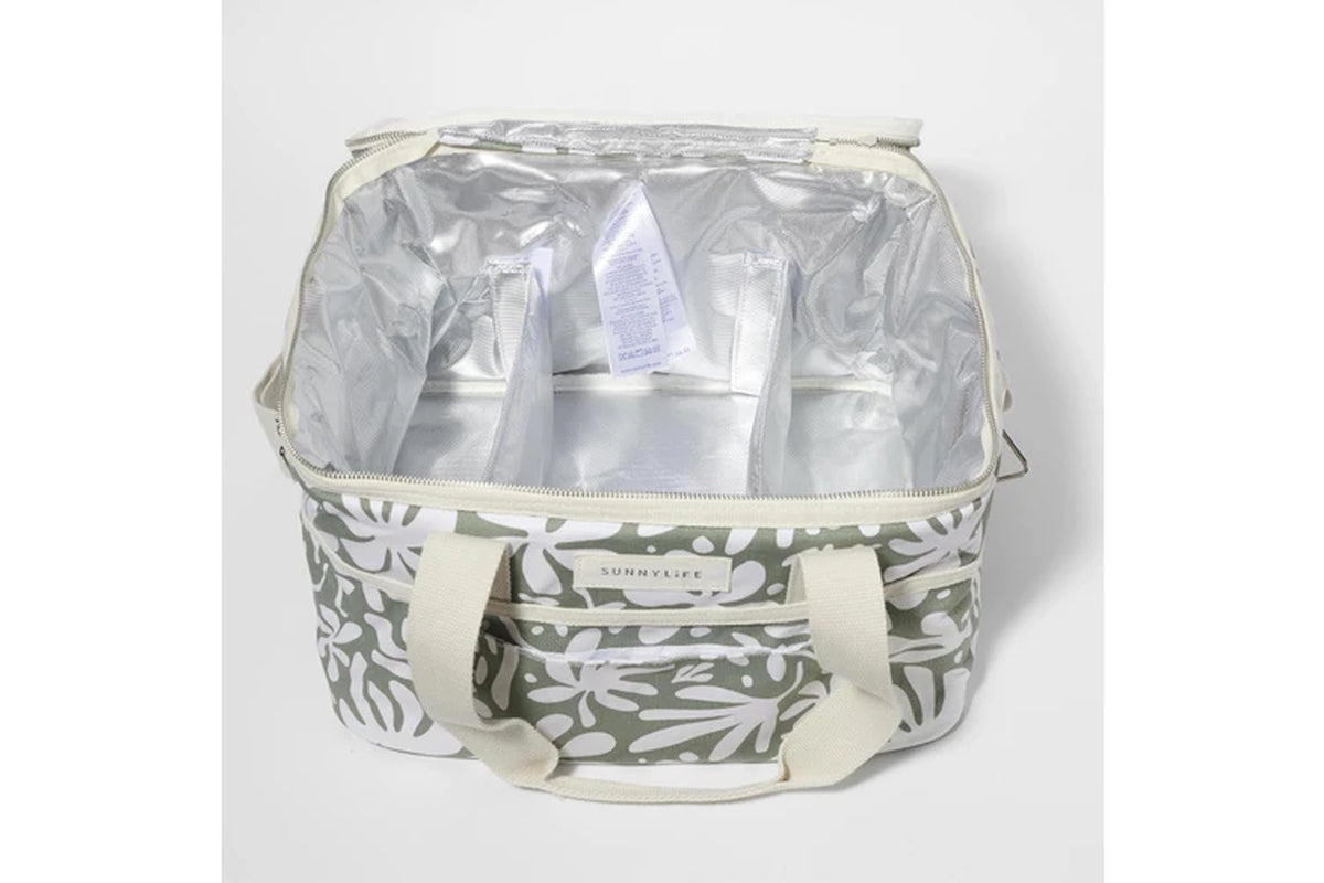 : Canvas Cooler Bag - the Vacay Olive