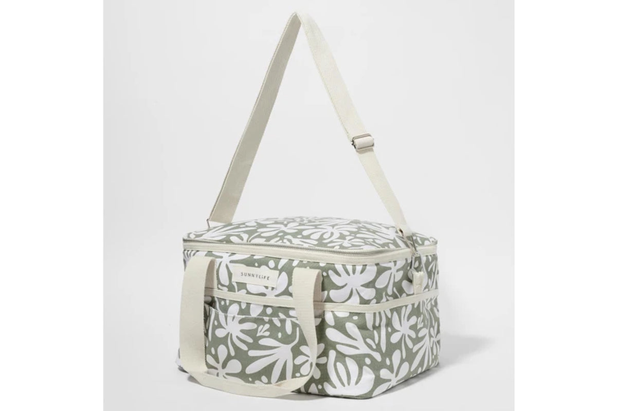 : Canvas Cooler Bag - the Vacay Olive