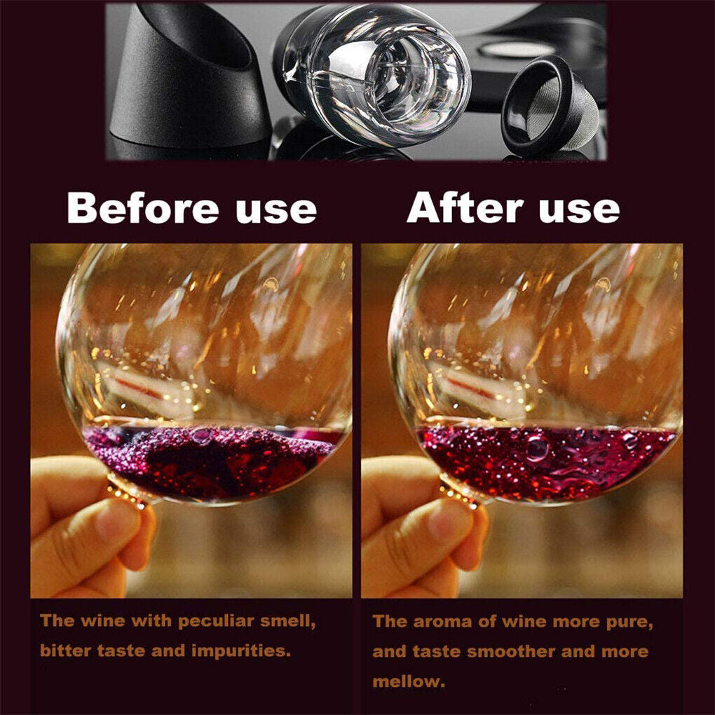 New Magic Decanter Essential Red Wine Aerator Sediment Filter Pouch