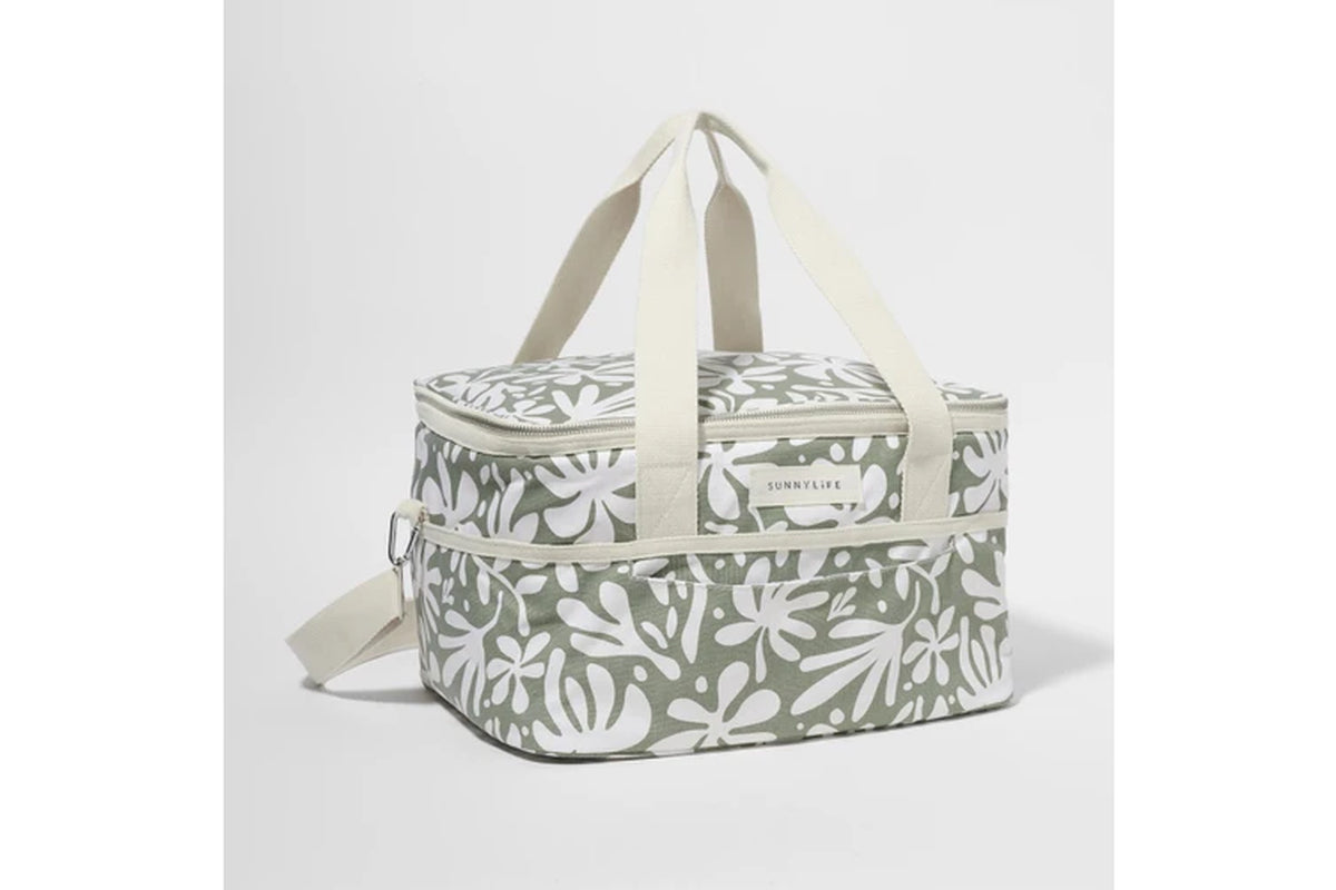 : Canvas Cooler Bag - the Vacay Olive