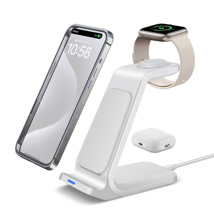 Wireless Charger Dock Charging Station 3 in 1 for Apple Watch Iphone 17 16 15 14